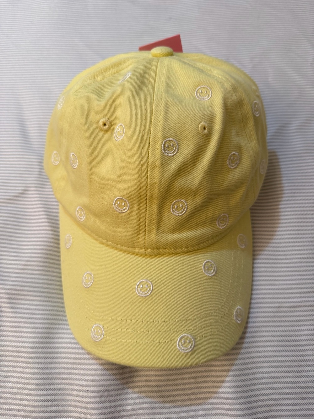 NWT! Stoney Clover Yellow Smiley Baseball Hat